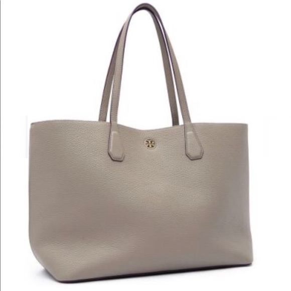 Tory Burch Handbags - Tory Burch Brody Leather Tote French Gray. New 👜